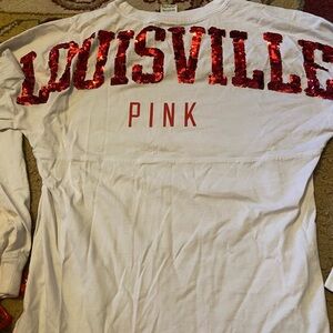 Victoria's Secret PINK White Long Sleeve Shirt